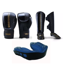 Ground Game K1 Kickboxing Kit Boxhandschuhe Equinox Kieferschützer WarHouse