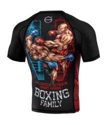 Octagon Rashguard Kurzarm PREMIUM Boxen Familie