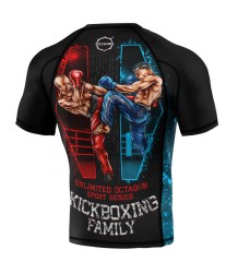 Octagon Rashguard Kurzarm PREMIUM Kickboxing Family