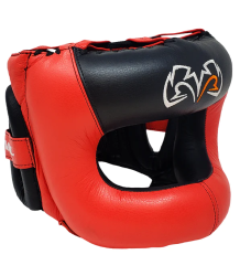 Rival Sparring Boxhelm mit Nasenschutz RHGFS3 Schwarz/Rot