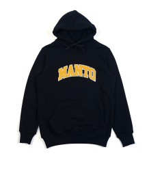 MANTO Varsity Sweatshirt mit Kapuze Schwarz