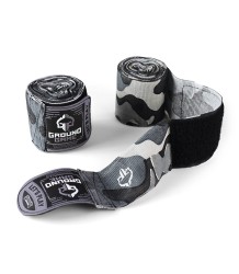 Ground Game Boxing Bandagen Wraps Moro Weiß 4m