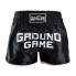 Ground Game Muay Thai Shorts Skullz Schwarz