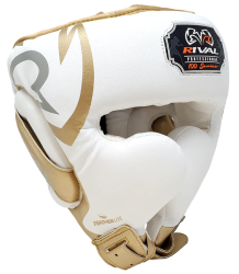 Rival Boxen Sparring Helm RHG100 Professional Weiß/Gold