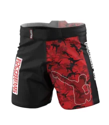 Extreme Hobby Athletic Red Warrior Schwarz/Rot MMA Shorts