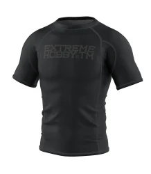 Extreme Hobby Rashguard Kurzarm Trace Schwarz