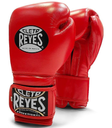 Cleto Reyes Boxhandschuhe Klettverschluss Sparring Handschuhe rot