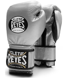 Cleto Reyes Boxen Klettverschluss Sparring Handschuhe Silber