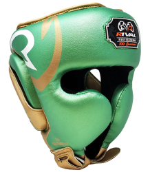 Rival Boxing Sparring Helm RHG100 Professional Grün/Gold