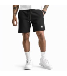 WarHouse Männer Baumwolle Shorts Small Logo Schwarz