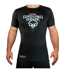 Ground Game Rashguard Skullz Kurzarm schwarz