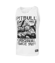 Pit Bull Tank Top Trägerlos Drive Weiß