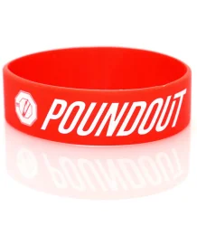 Poundout Silikon-Armband POUNDOUT Rot