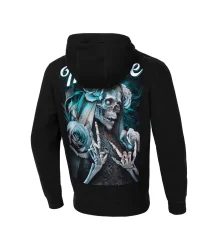 Pit Bull Herren Santa Muerte Sweatshirt mit Kapuze Schwarz