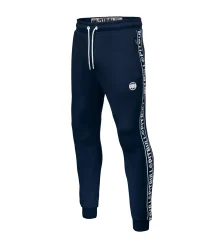 Pit Bull Tape Logo Sweatpants Dunkelmarine