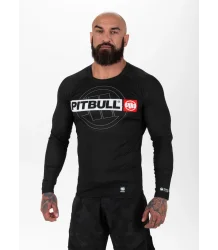 Pit Bull Rashguard LoongSleeve Hilltop Sports Schwarz