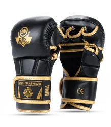 DBX Bushido MMA Sparring Handschuhe Master Gold E1v9 Schwarz/Gold