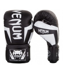 Venum Elite Boxhandschuhe Schwarz/Weiß