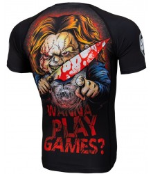 Pit Bull Rashguard Kurzarm Wanna Play Games Shortsleeve