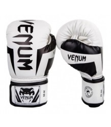 Venum Elite Boxhandschuhe Weiß/Schwarz