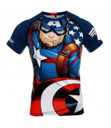 Poundout Rashguard Marvel Captain America 2.0